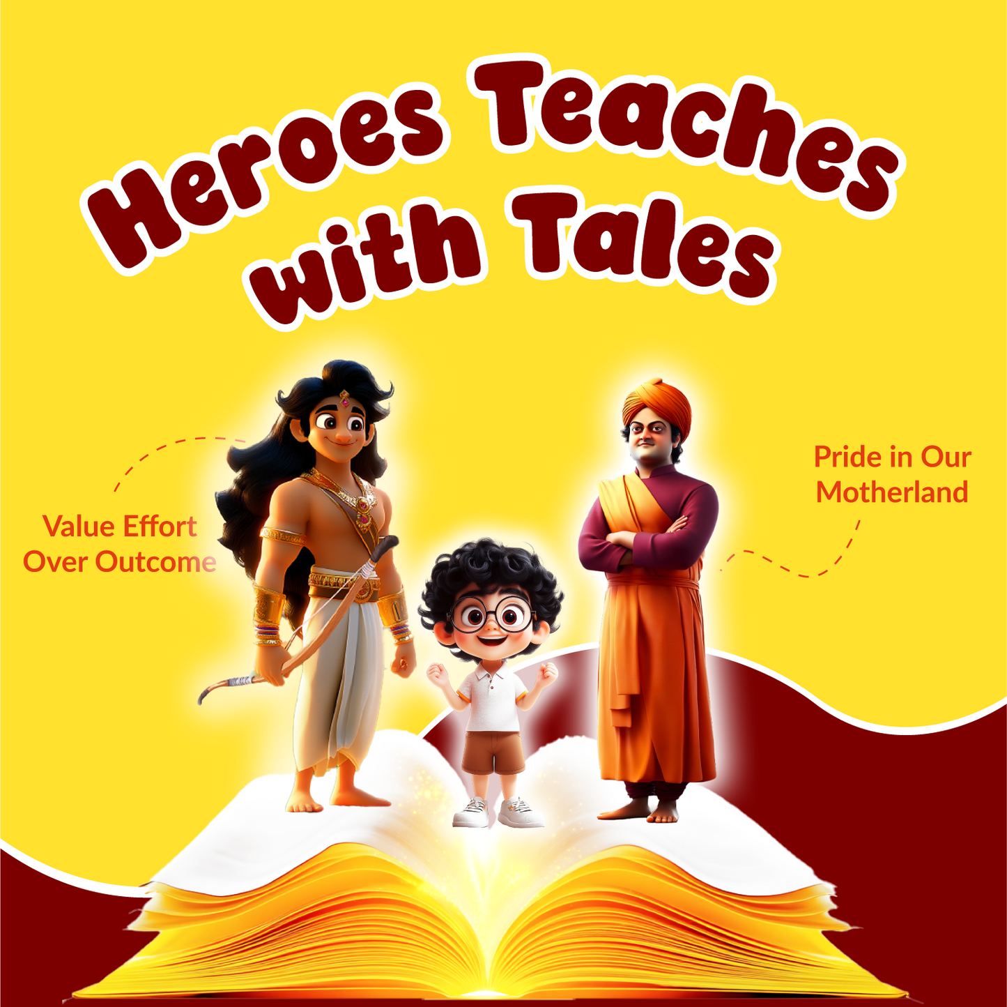 Acharya with Swami Vivekanand & Arjun Combo