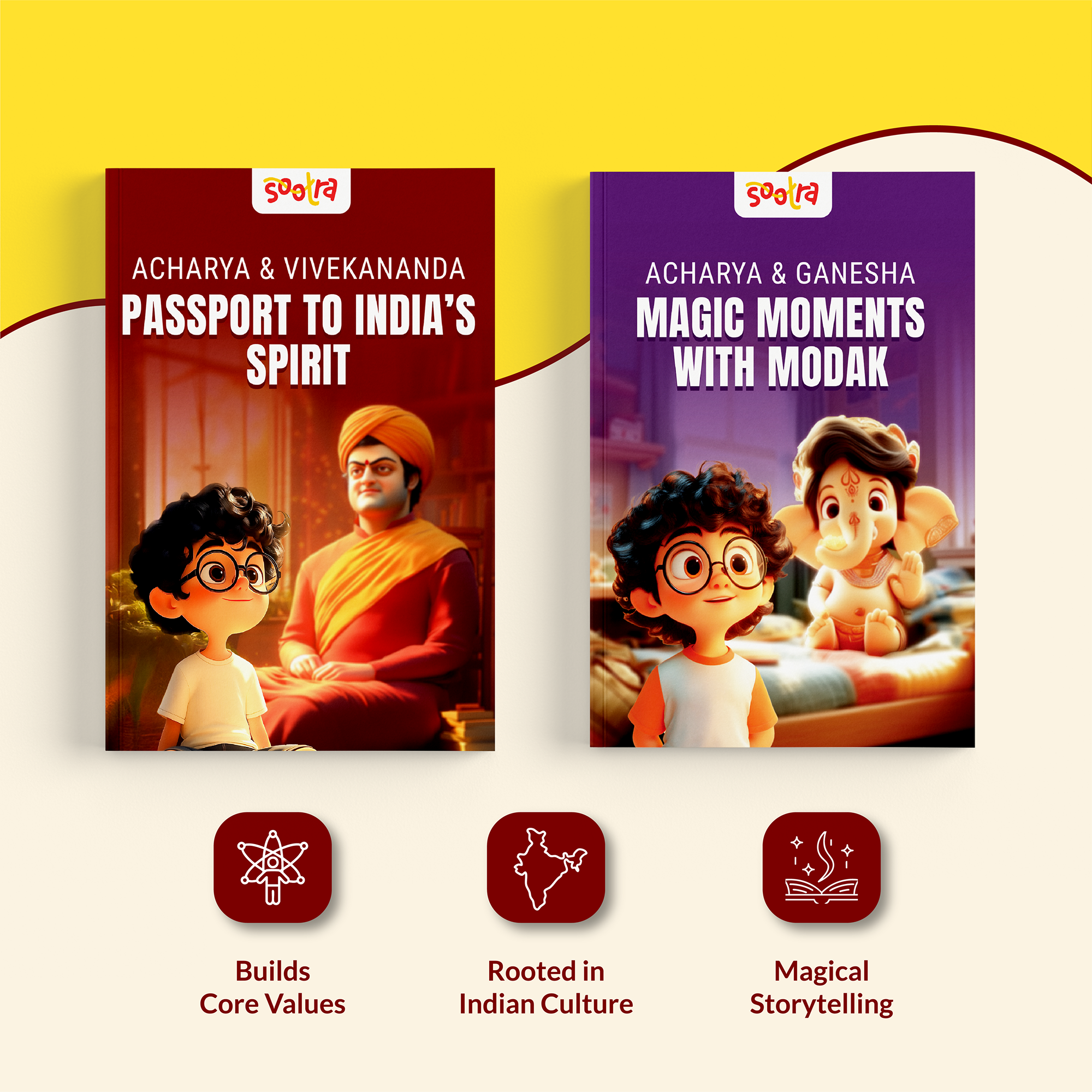 Acharya Vivekanand & Ganesha Combo (2 Books Set) Sootra