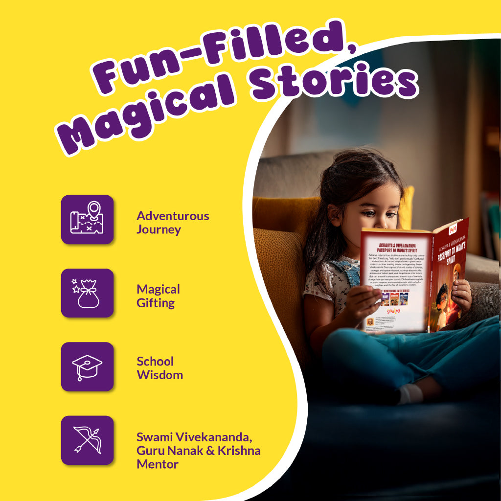 Acharya Vivekanand, Krishna & Gurunanak Combo (3 Books Set)