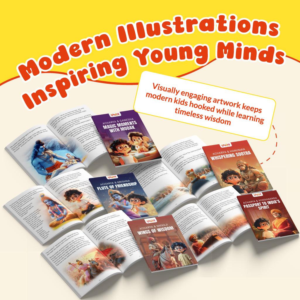 Acharya Series – Pack of 5 Story Books | Shivaji,Krishna, Ganesha, Hanuman &  Swami Vivekananda