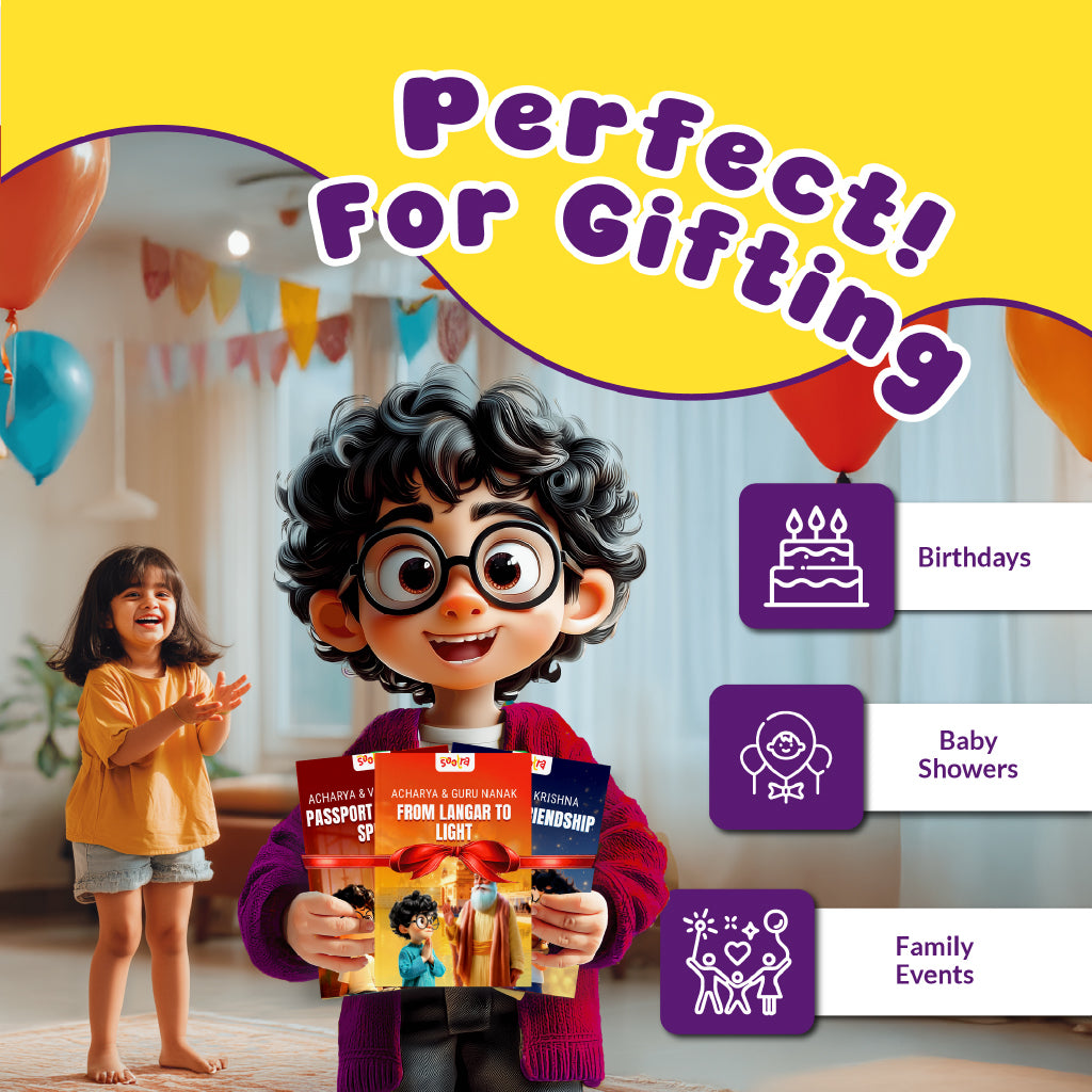 Acharya Vivekanand, Krishna & Gurunanak Combo (3 Books Set)