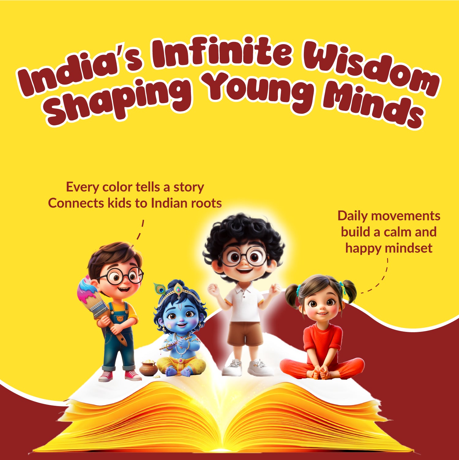 Sootra Mindful Beginnings Set: Colors of India & First Yoga Poses | Set of 2 Illustrated Board Books for Kids | Movement, Mindfulness & Indian Culture for Babies, Toddlers & Preschoolers | Ages 0–5 Years