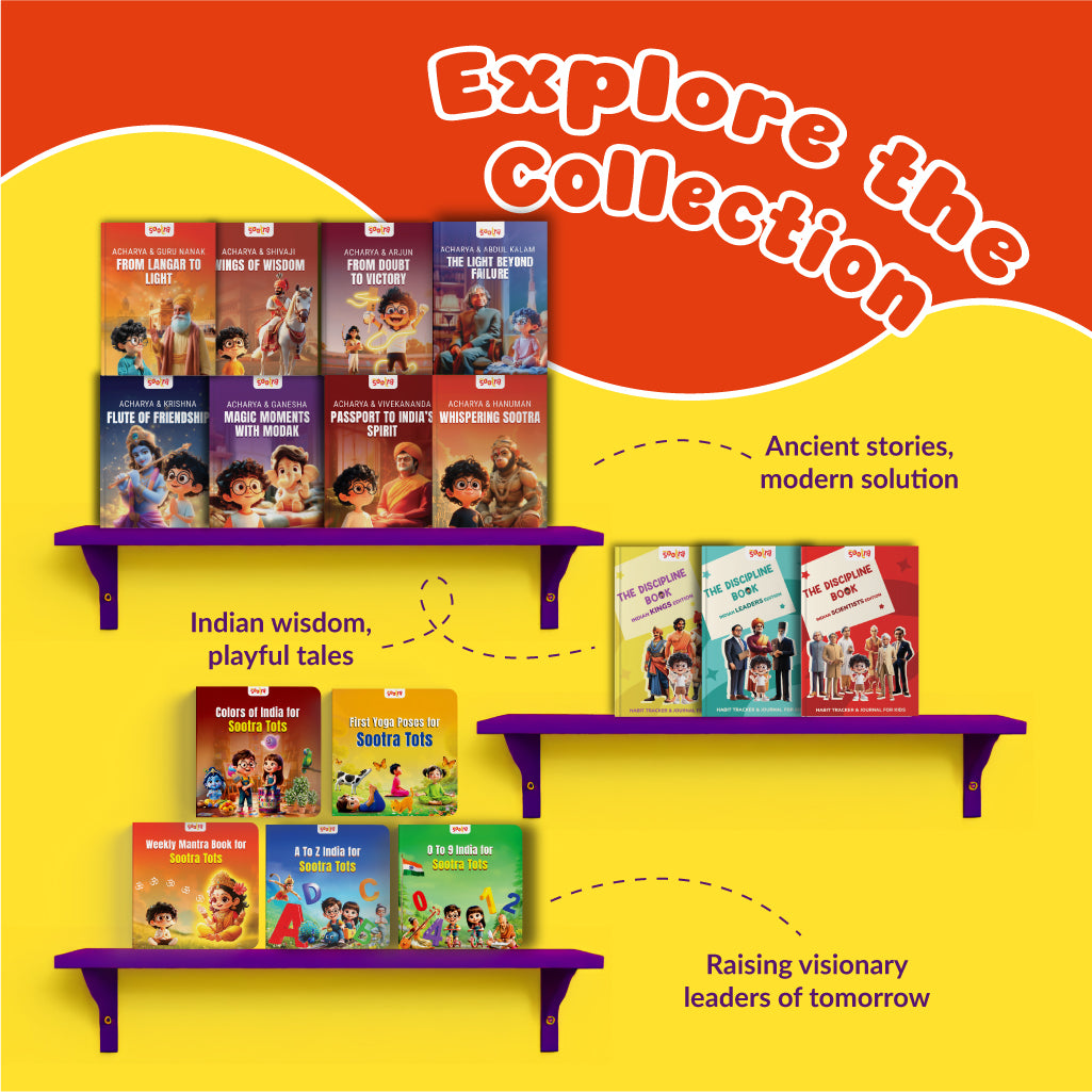 Acharya Series – Pack of 7 Story Books | , Hanuman, Shivaji,Abdul Kalam, Arjun, Guru Nanak, Swami Vivekananda & Ganesha