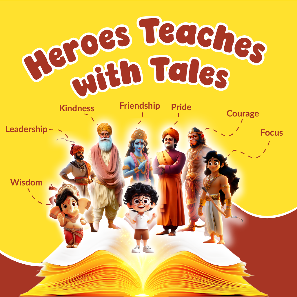 Acharya Series – Pack of 7 Story Books | , Hanuman, Shivaji,Krishna, Arjun, Guru Nanak, Swami Vivekananda & Ganesha
