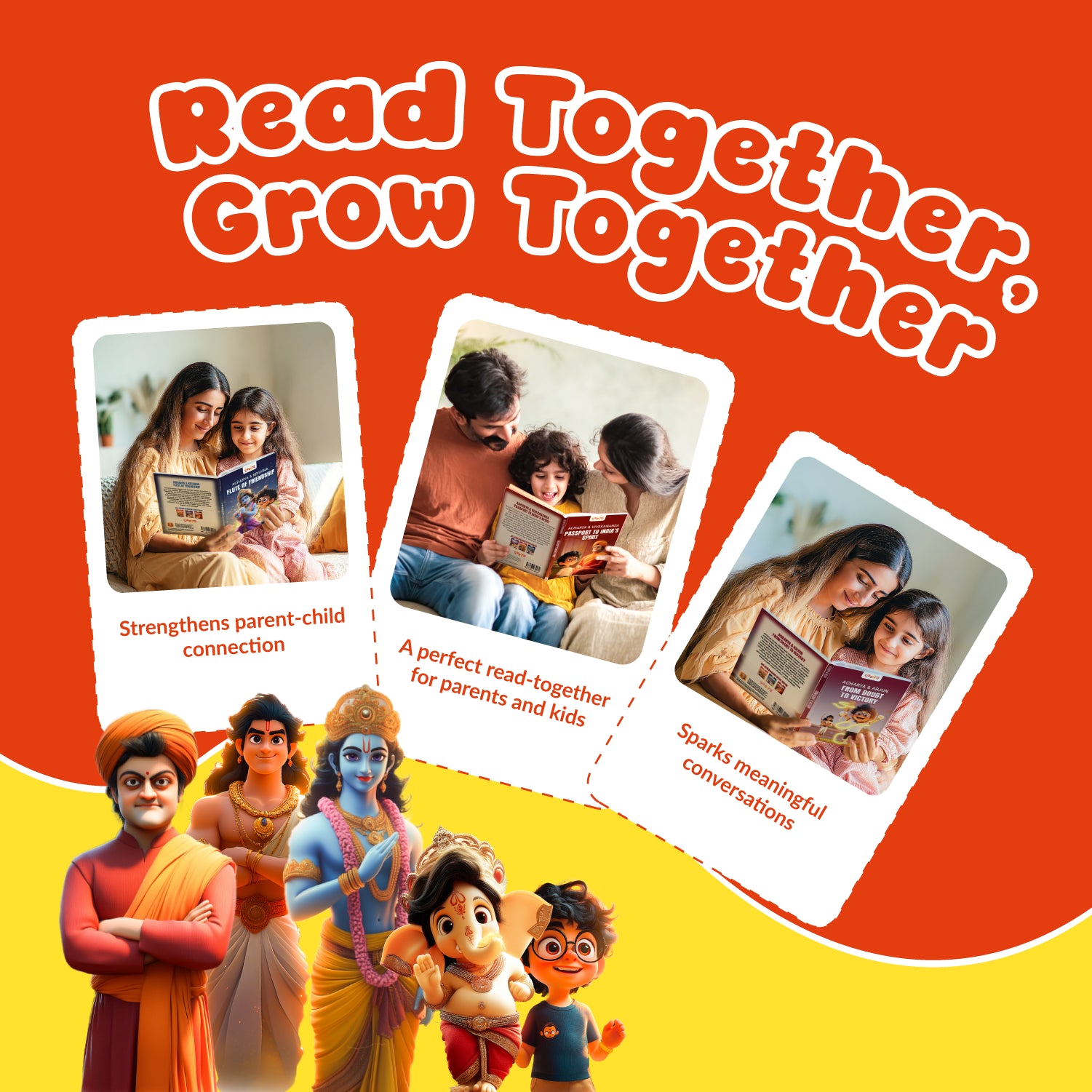 Acharya Vivekanand, Arjun & Krishna Combo (3 Books Set)