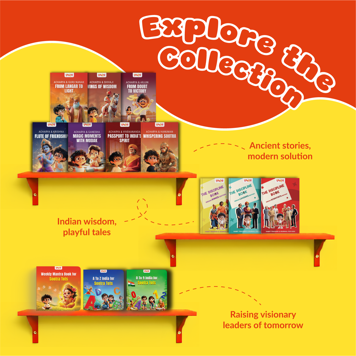 Acharya Vivekanand, Arjun & Krishna Combo (3 Books Set)