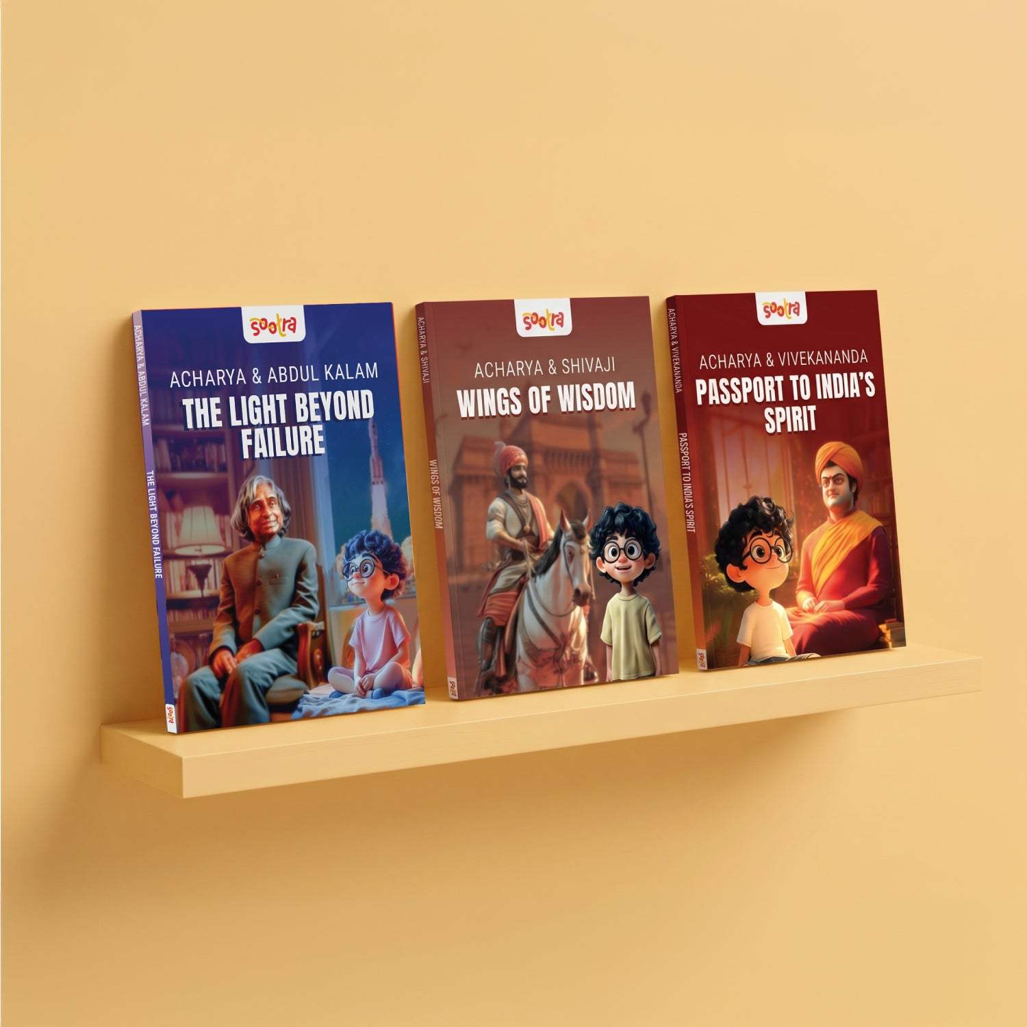 Acharya Abdul Kalam, Shivaji & Swami Vivekanand Combo (3 Books Set)