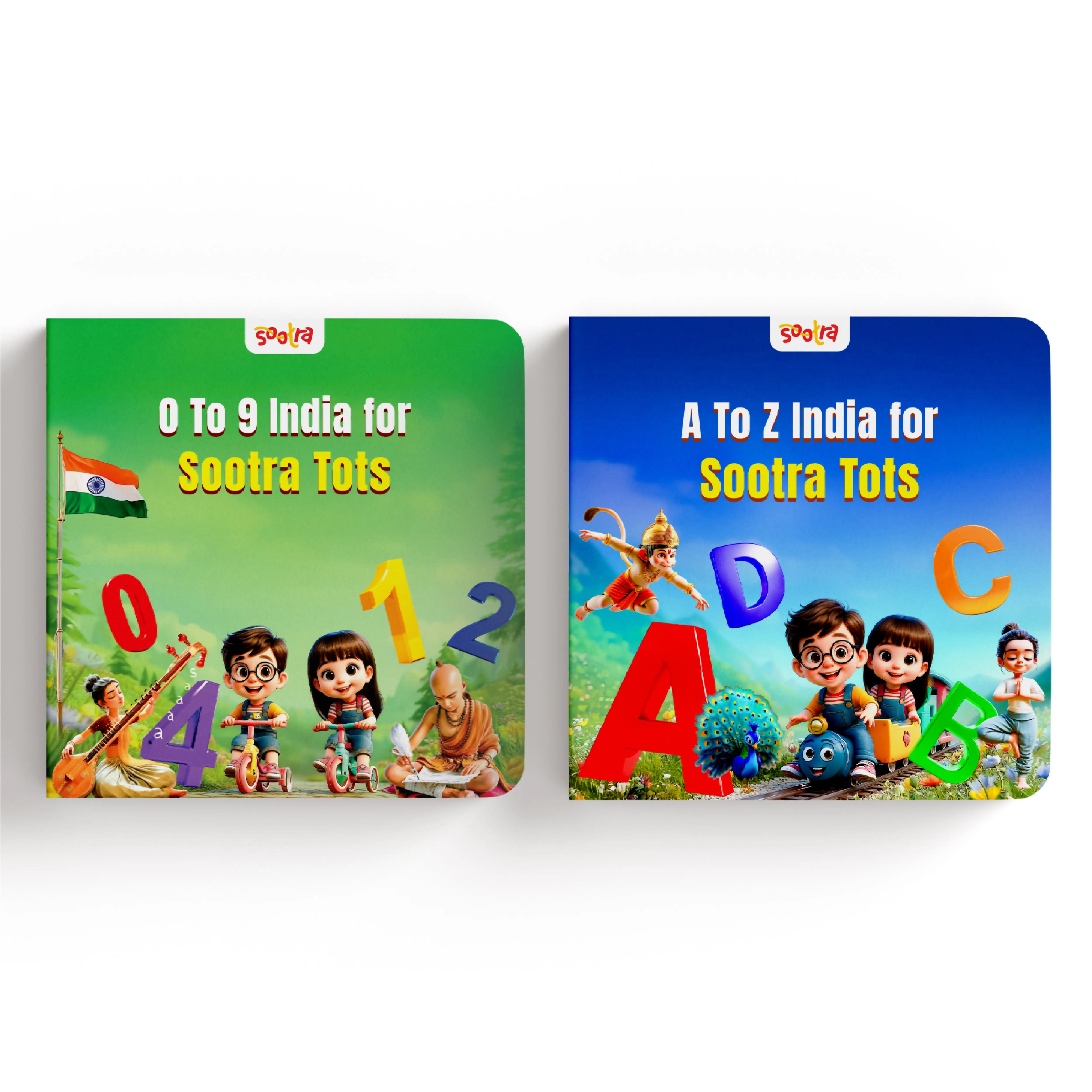 Early Learning Alphabets & Numbers Bundle for Sootra Tots( 2 books set)