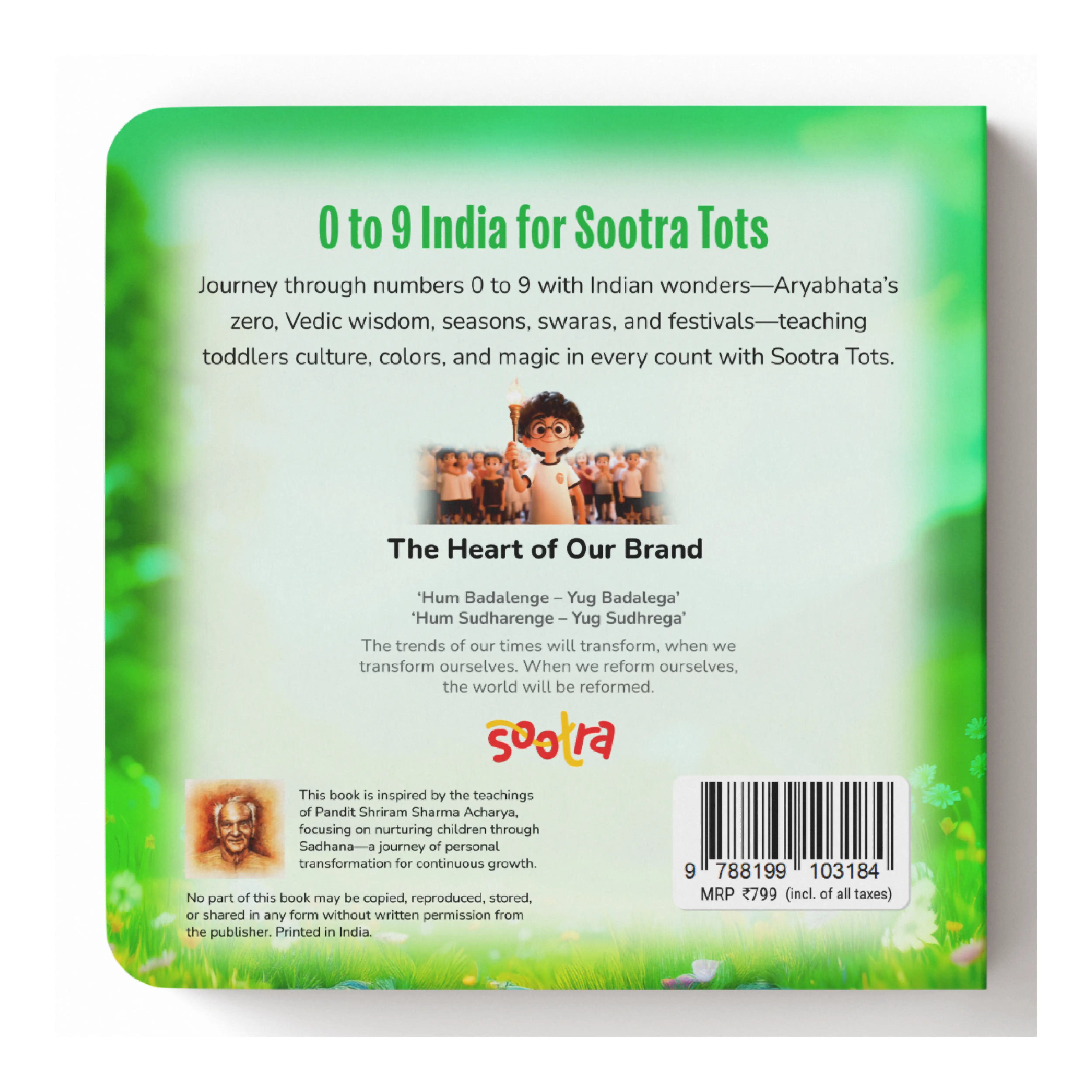 0 to 9 India for Sootra Tots