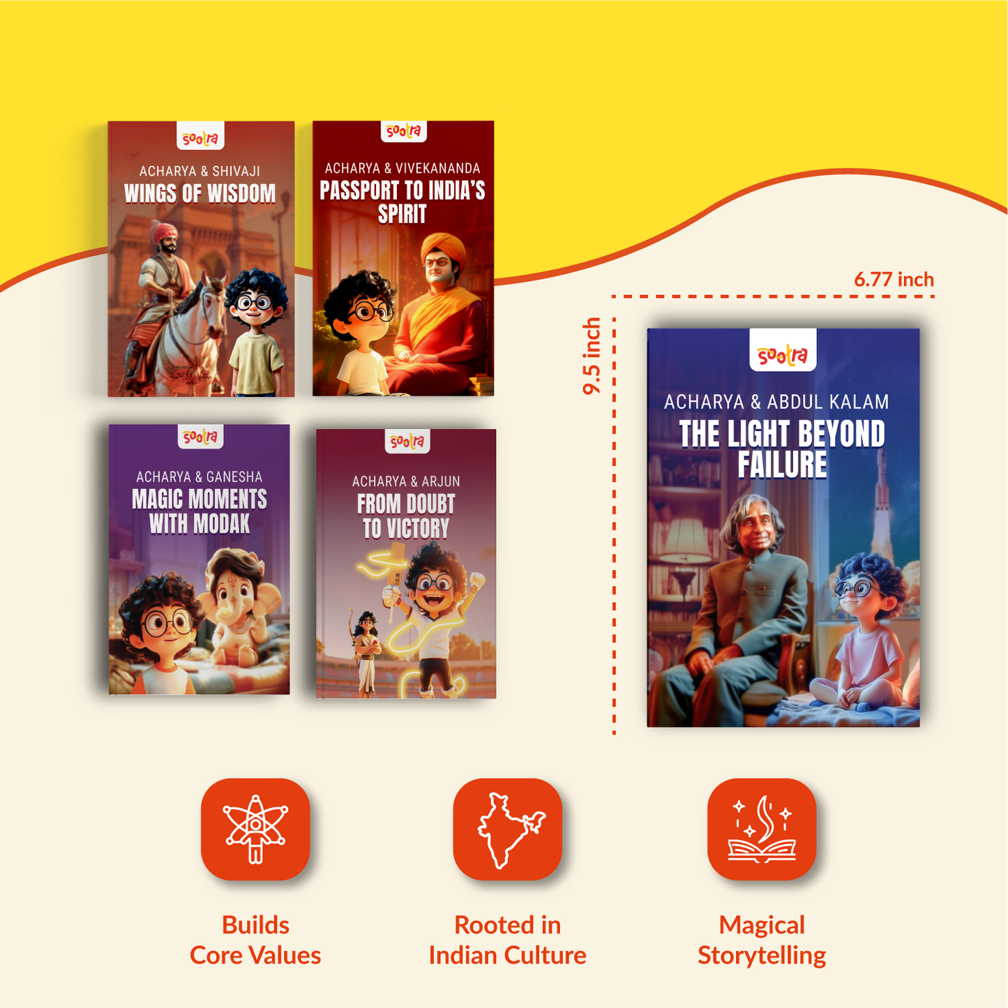 Acharya Series- Shivaji, Ganesha, Vivekanand, Kalam, Arjun