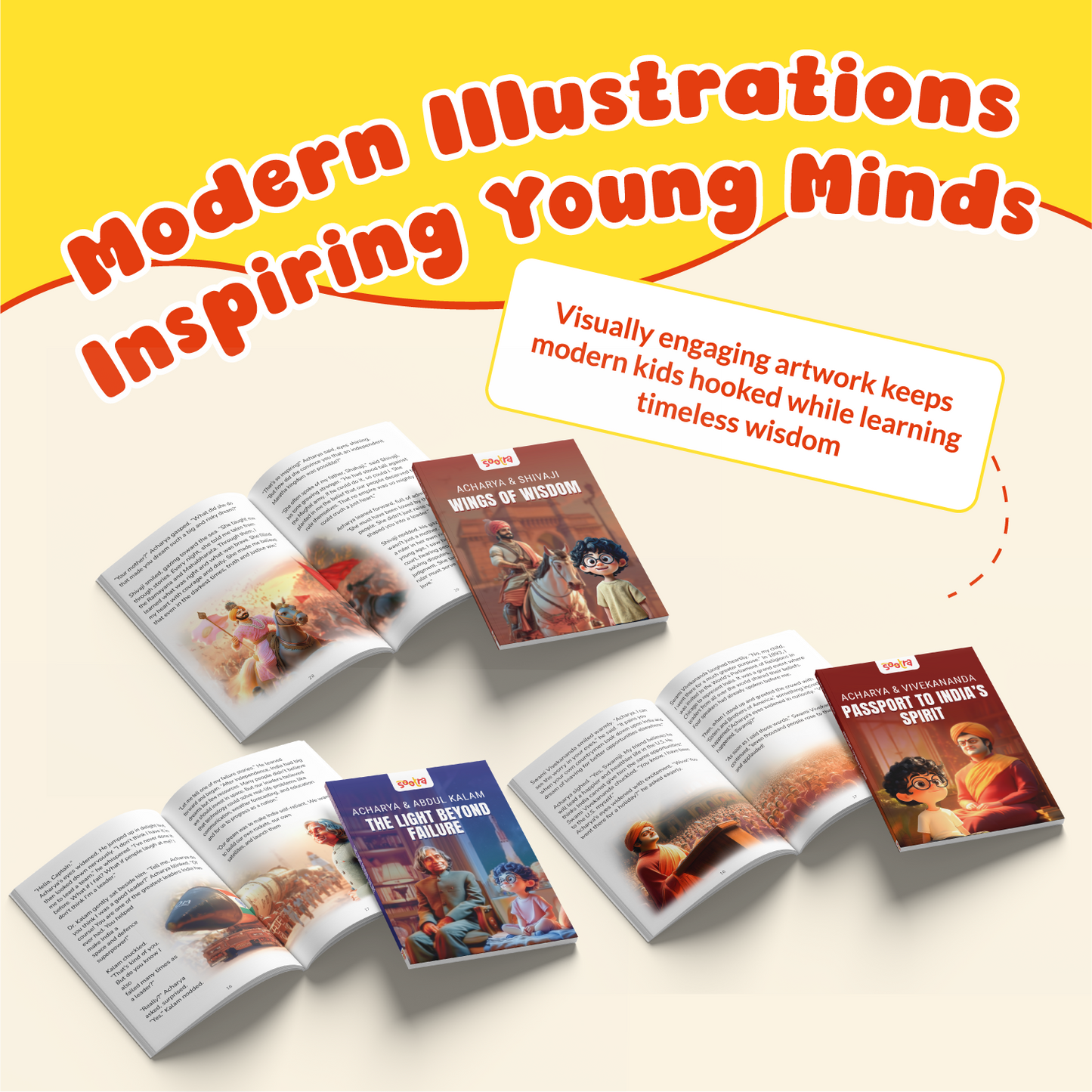 Acharya Series- Shivaji, Ganesha, Vivekanand, Kalam, Arjun