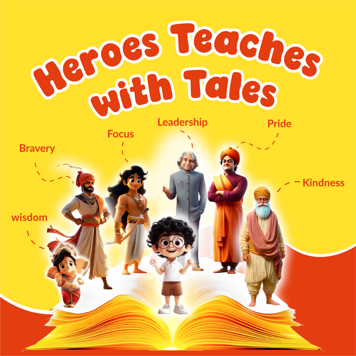 Acharya Series- Shivaji, Ganesha,Vivekanand, Arjun, Kalam, Gurunanak