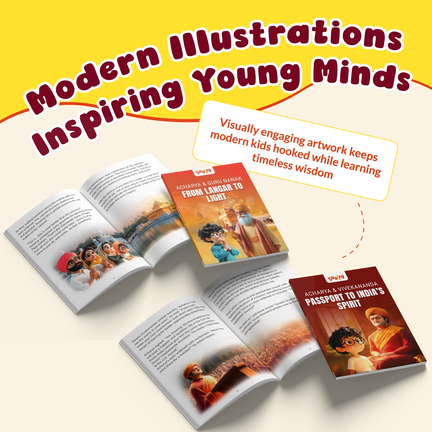 Acharya Vivekanand & GuruNanak Combo (2 Books Set)