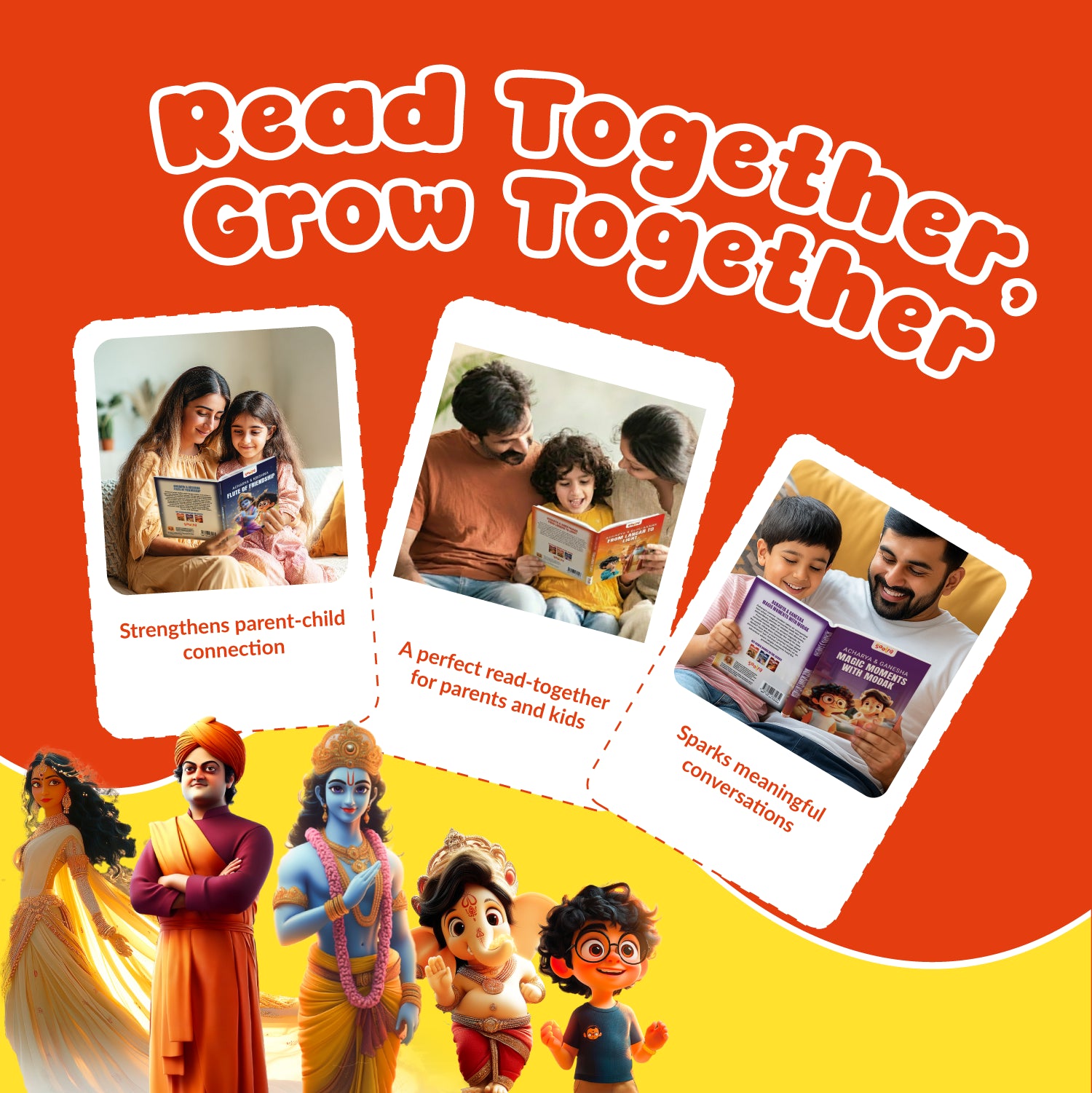 Acharya Vivekanand, Ganesha & Krishna Combo (3 Books Set)