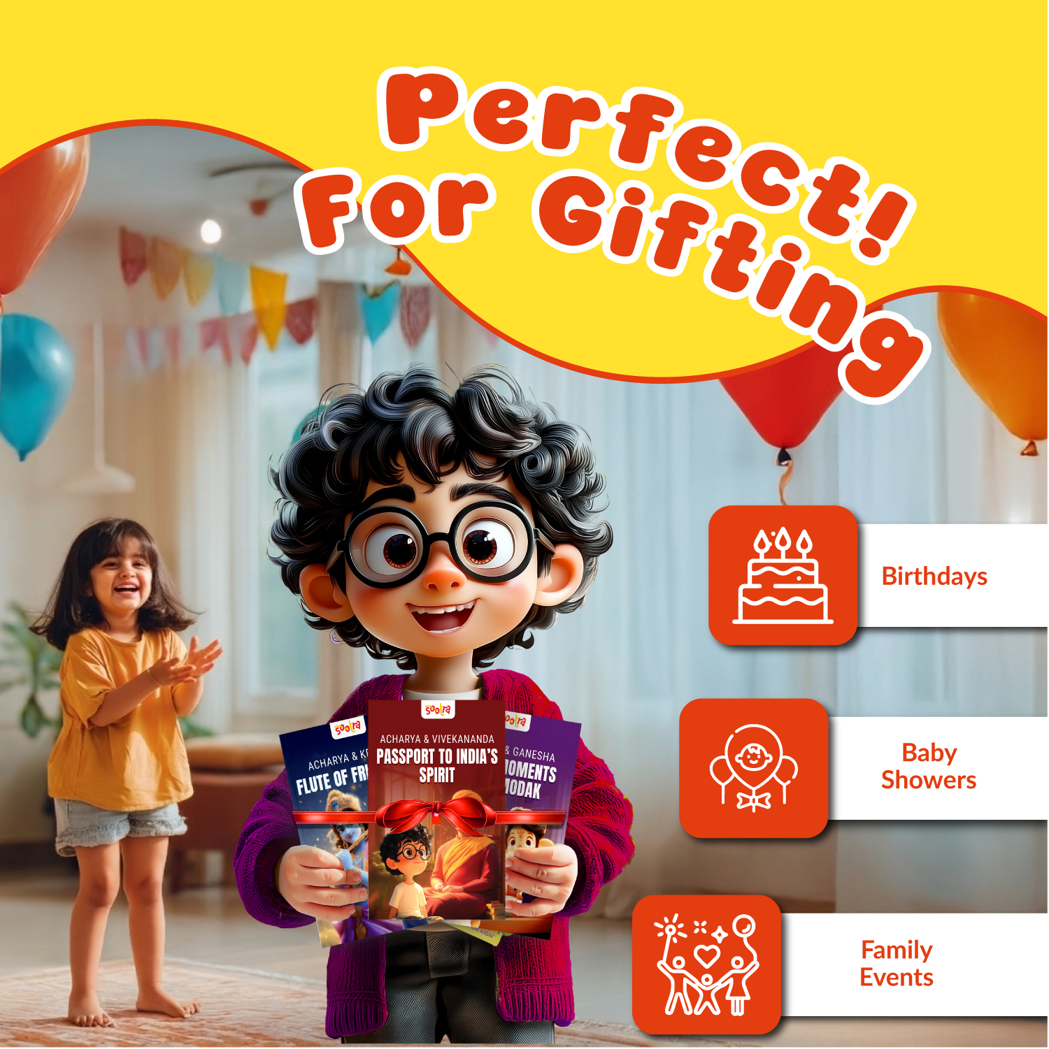 Acharya Vivekanand, Ganesha & Krishna Combo (3 Books Set)