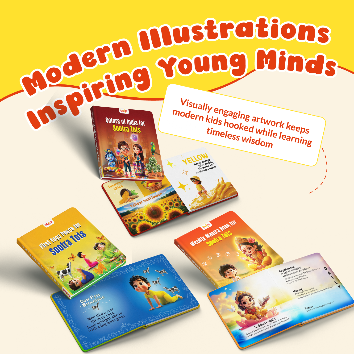 Early Learning Pack: Colors of India, Yoga for Kids & Daily Mantras -Pack of 3 Books