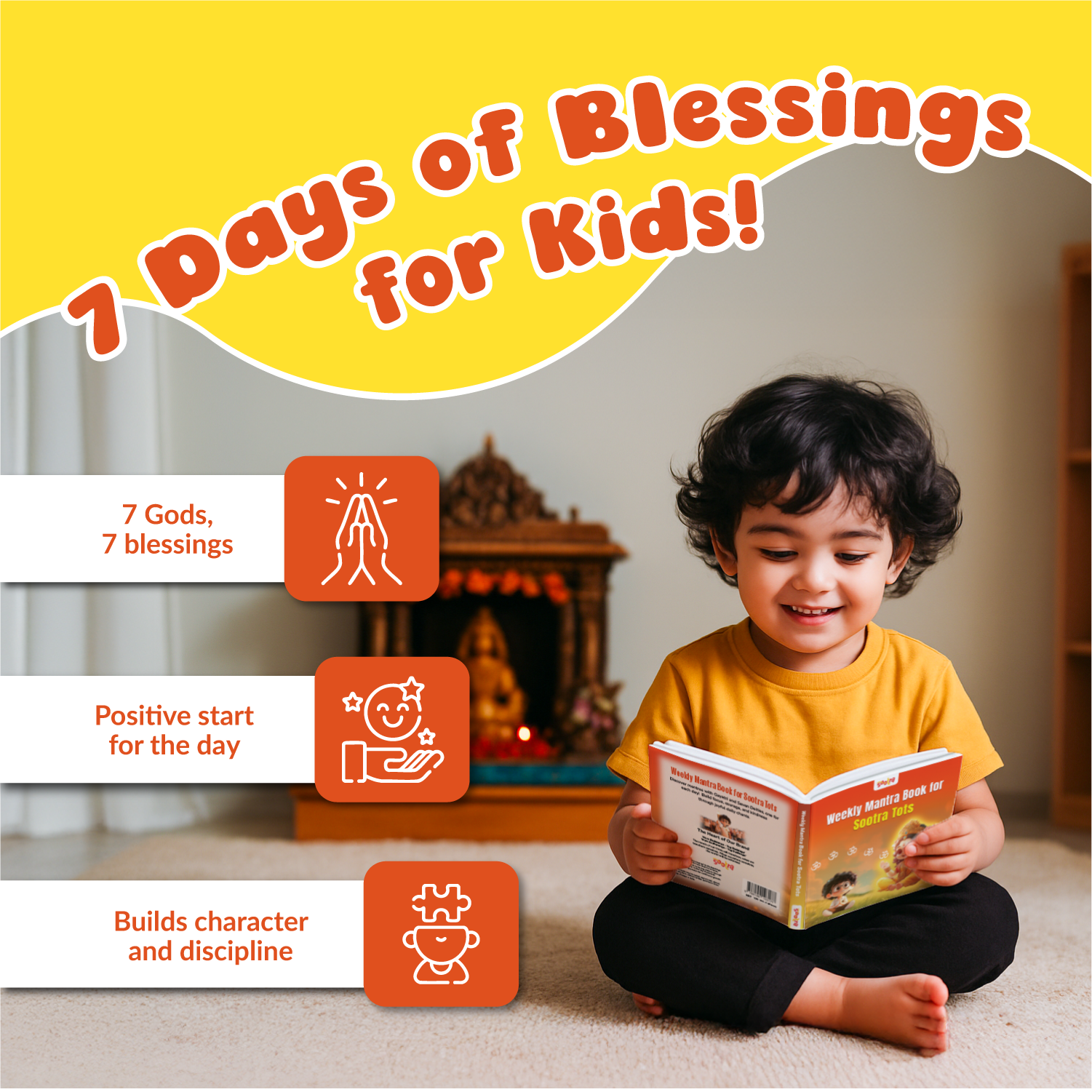 Early Learning Pack: Colors of India, Yoga for Kids & Daily Mantras -Pack of 3 Books