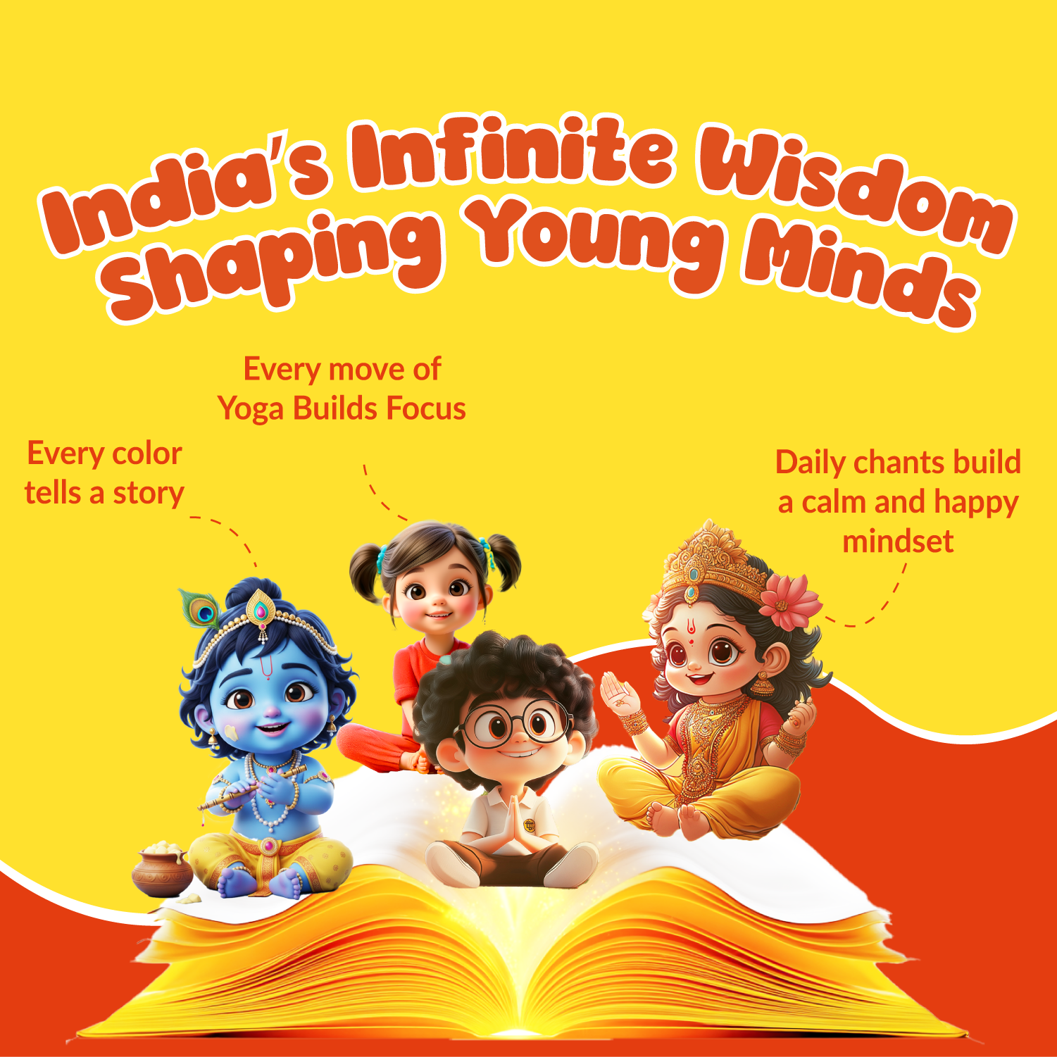 Early Learning Pack: Colors of India, Yoga for Kids & Daily Mantras -Pack of 3 Books