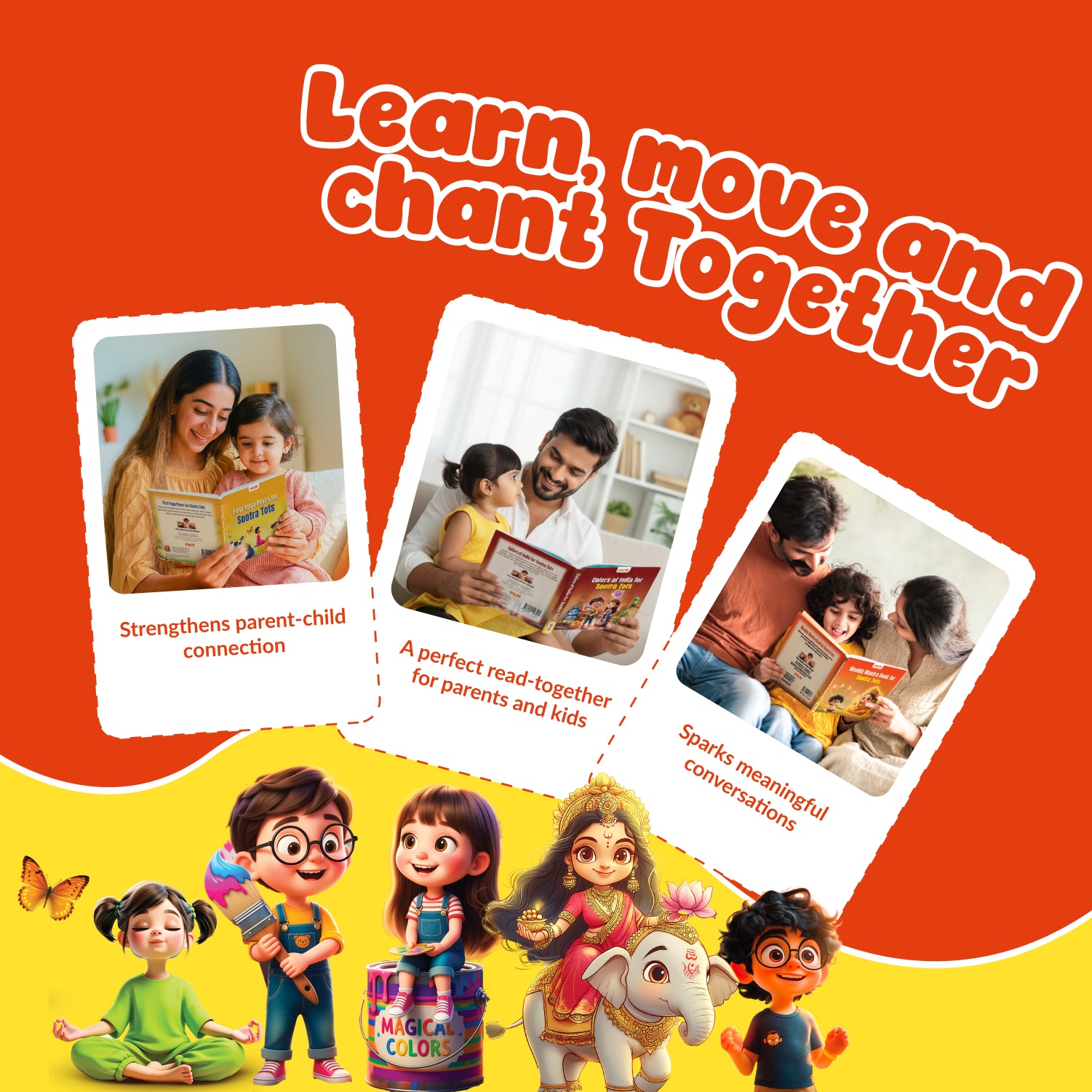 Early Learning Pack: Colors of India, Yoga for Kids & Daily Mantras -Pack of 3 Books