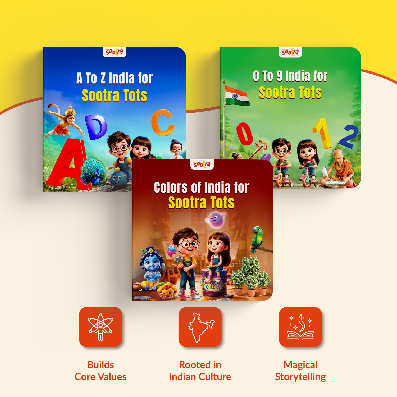 Early Learning Colors Numbers and Alphabet Bundle( Pack of 3)
