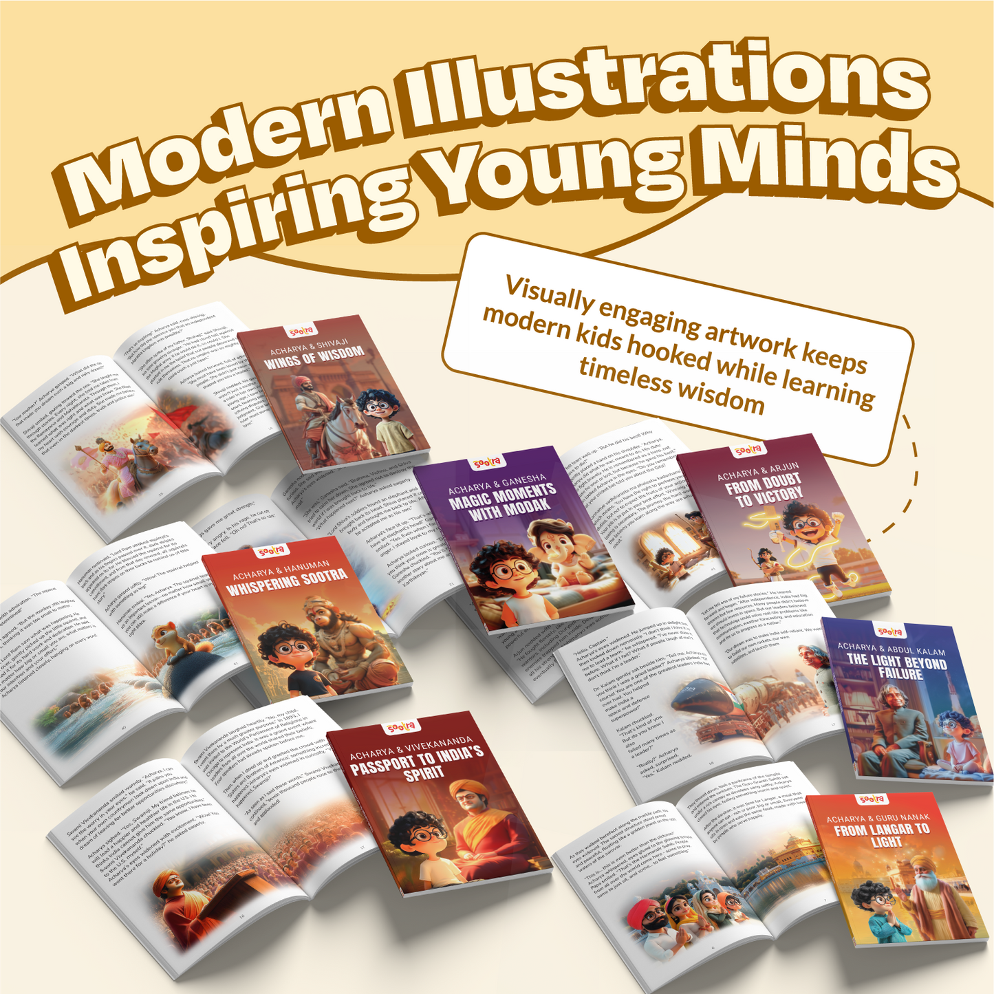 Acharya Series – Hanuman, Shivaji, Kalam, Ganesha, Vivekanand, Arjun, Gurunanak