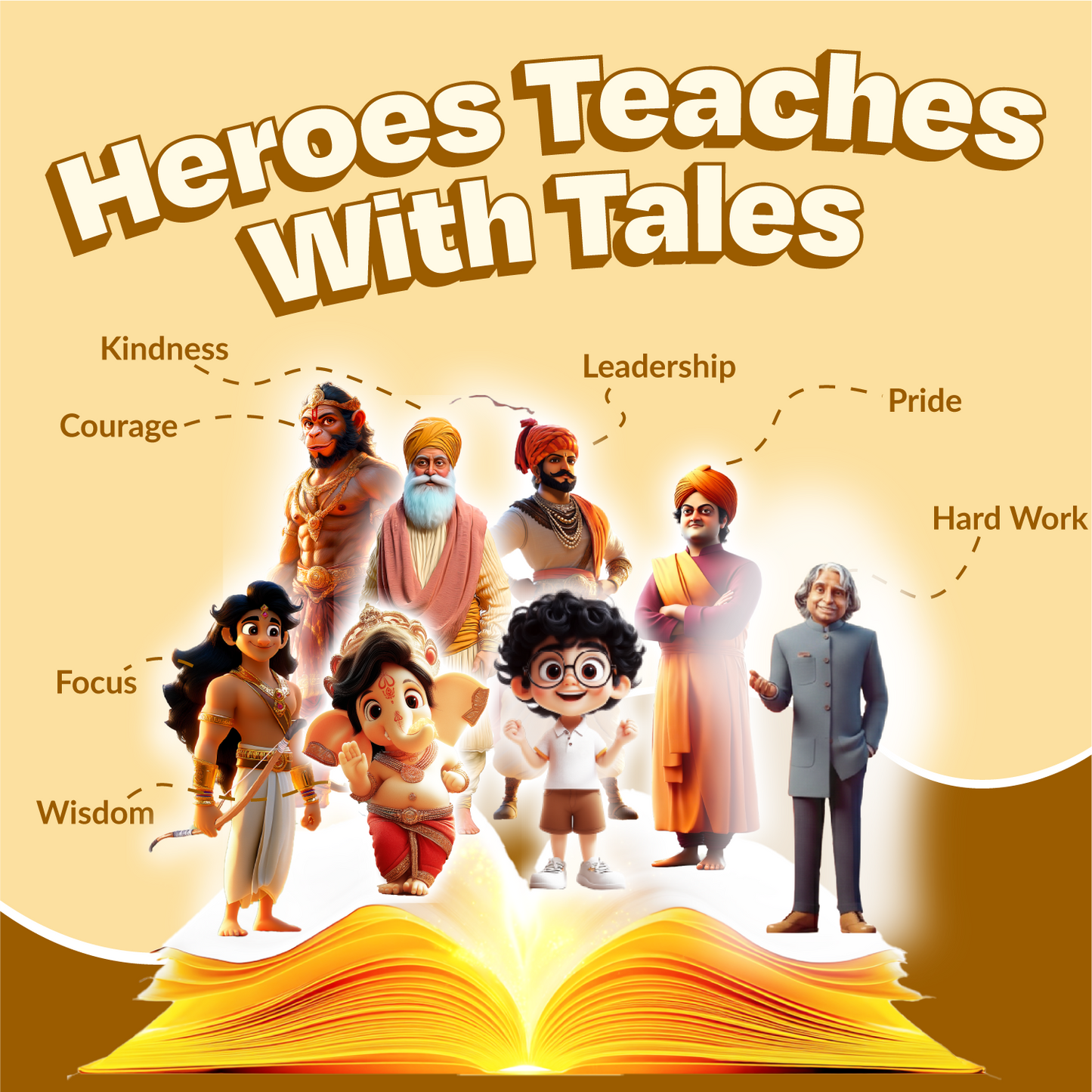Acharya Series – Hanuman, Shivaji, Kalam, Ganesha, Vivekanand, Arjun, Gurunanak