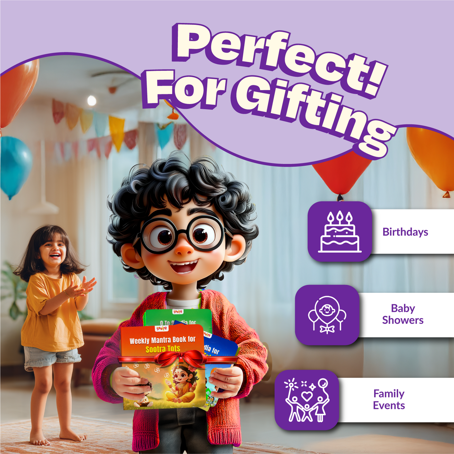 ABCs , 123s & Daily Mantras for Sootra Tots