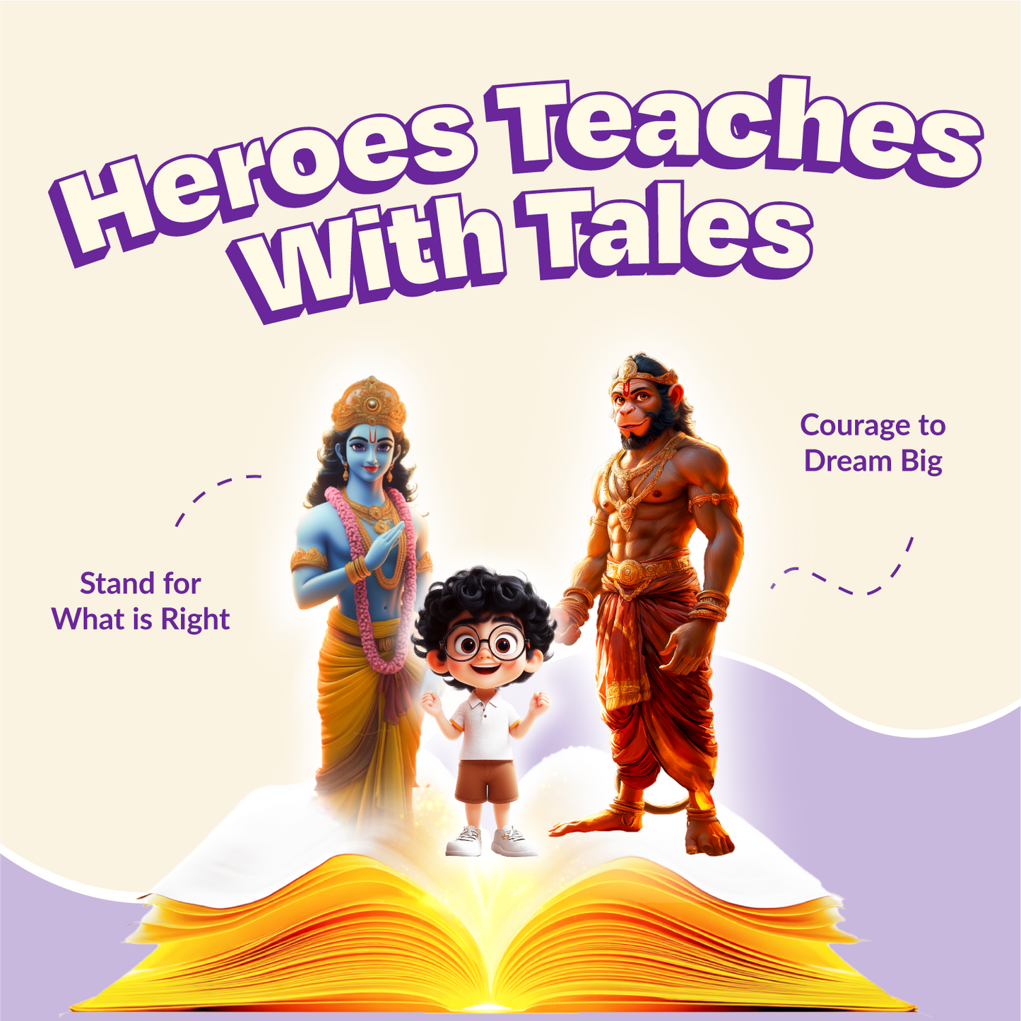 Acharya with Hanuman & Krishna Combo