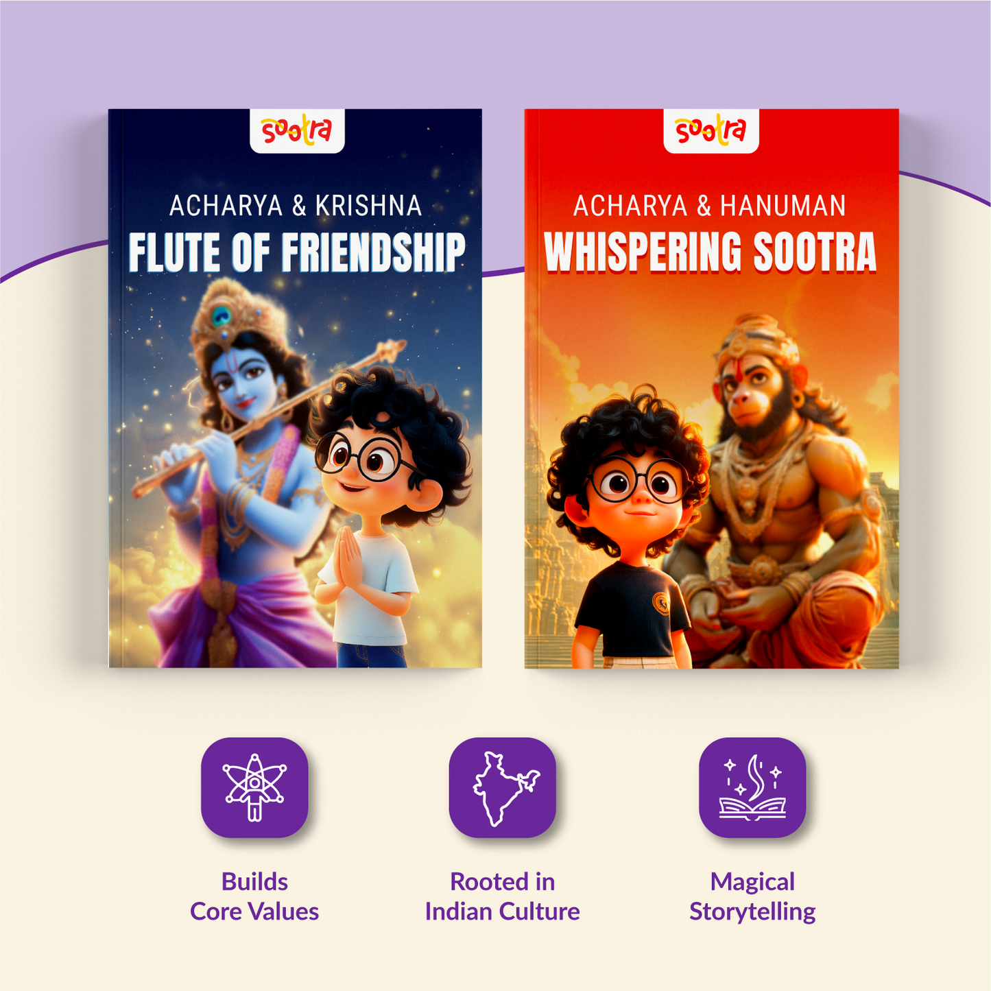 Acharya with Hanuman & Krishna Combo