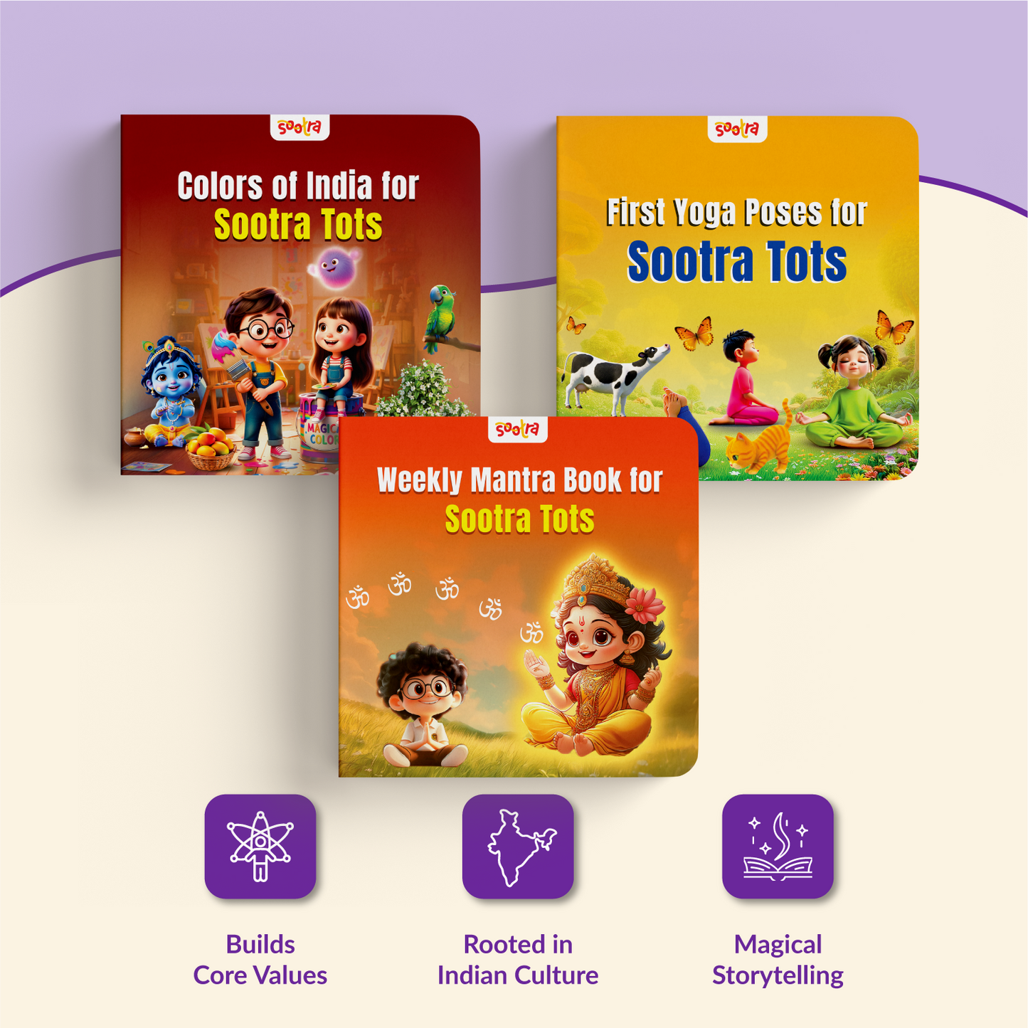 Colors, Yoga Poses & Daily Mantras for Sootra Tots