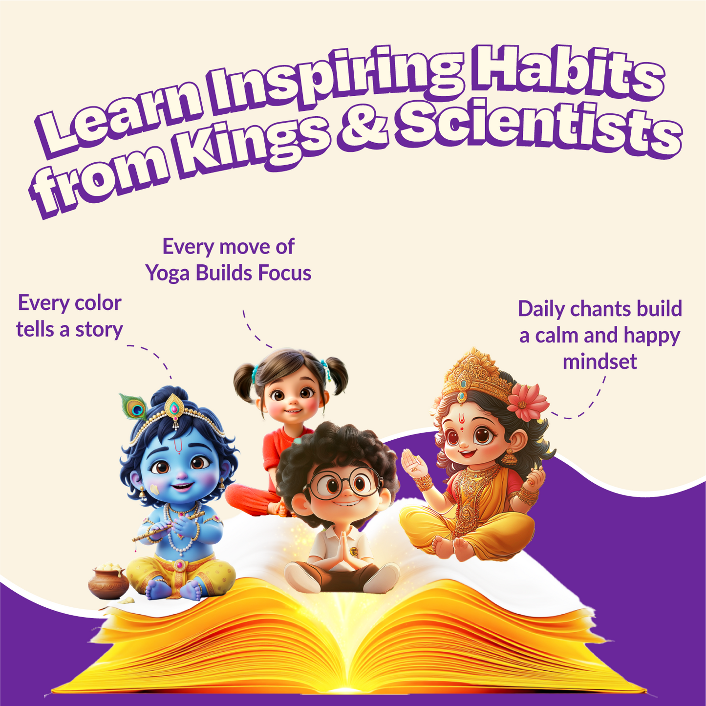 Colors, Yoga Poses & Daily Mantras for Sootra Tots