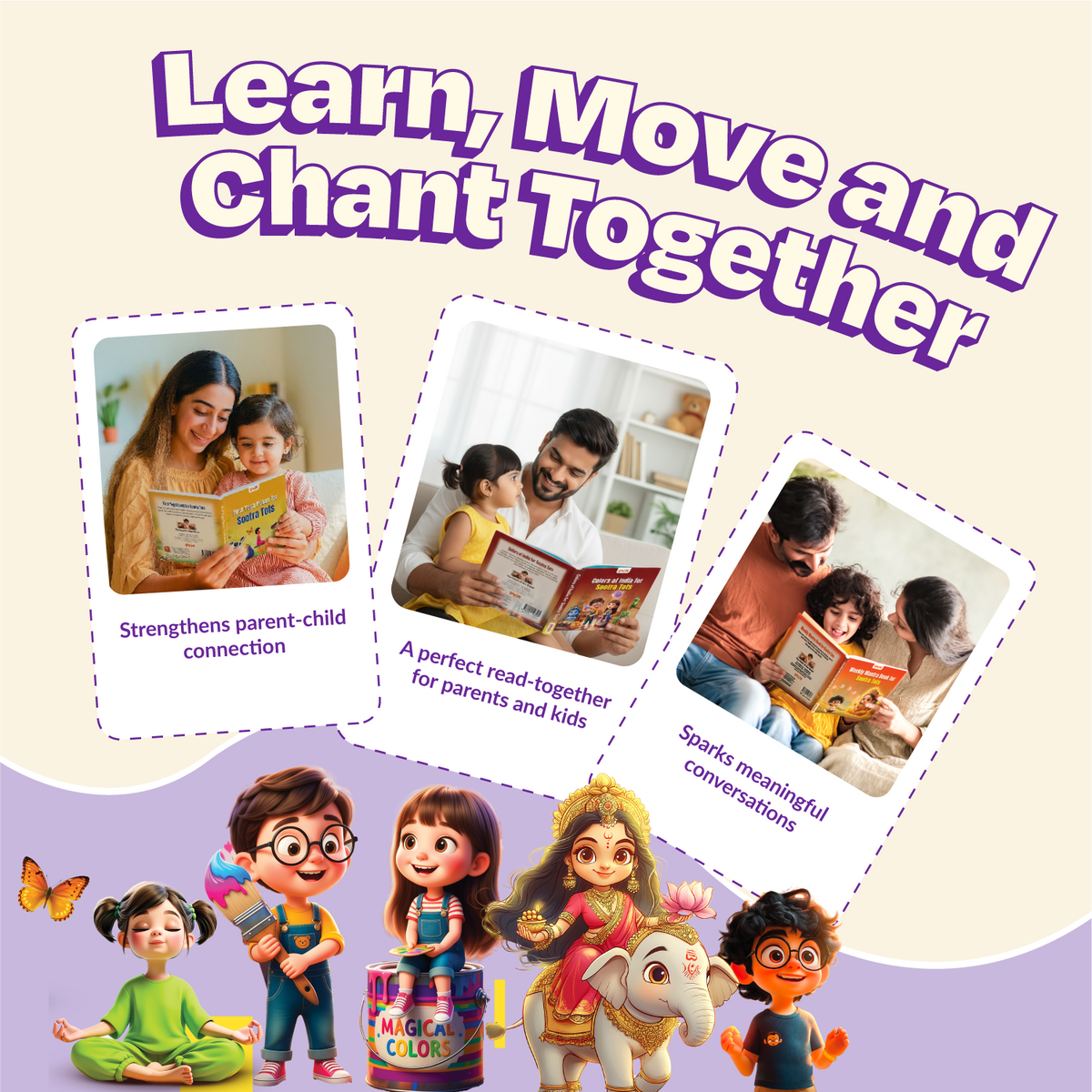 Colors, Yoga Poses & Daily Mantras for Sootra Tots