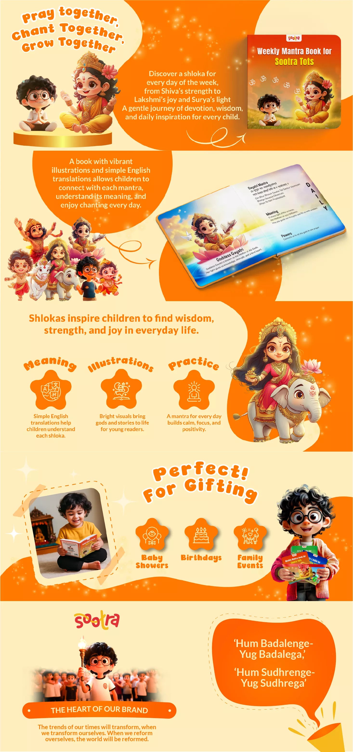 Weekly Mantra Book for Sootra Tots