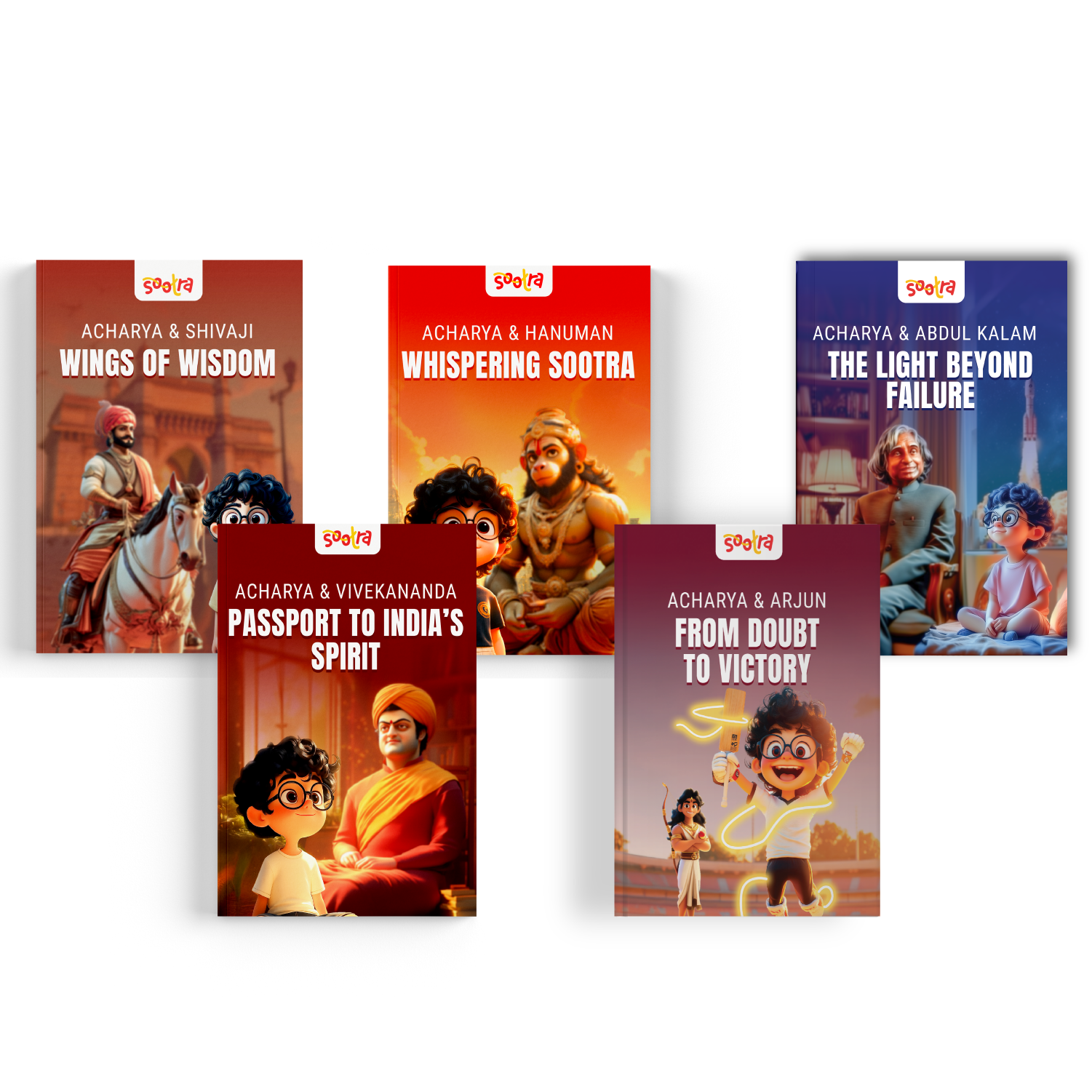 Acharya Series – Pack of 5 Story Books | Shivaji, Abdul Kalam, Arjun, Hanuman &  Swami Vivekananda