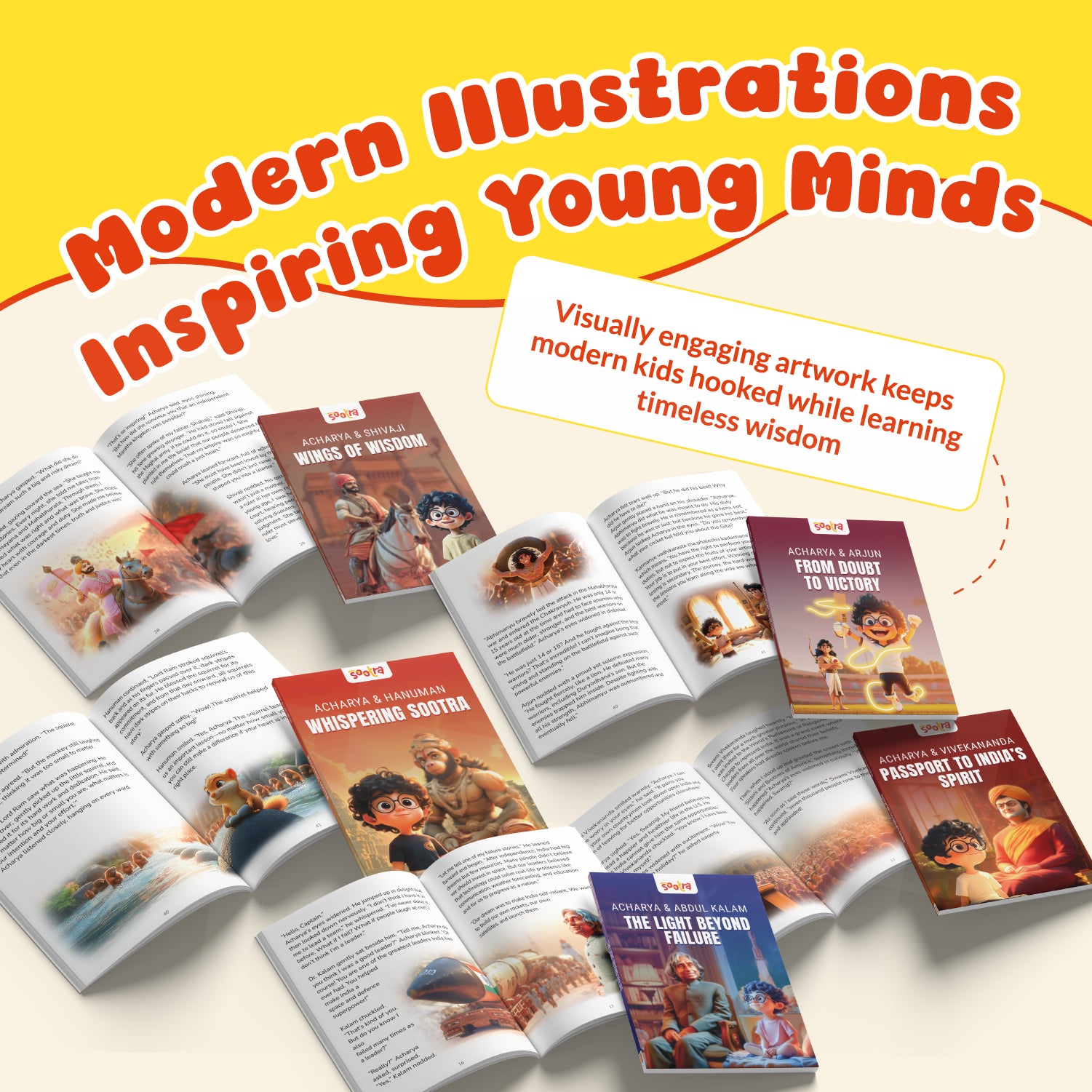Acharya Series – Pack of 5 Story Books | Shivaji, Abdul Kalam, Arjun, Hanuman &  Swami Vivekananda