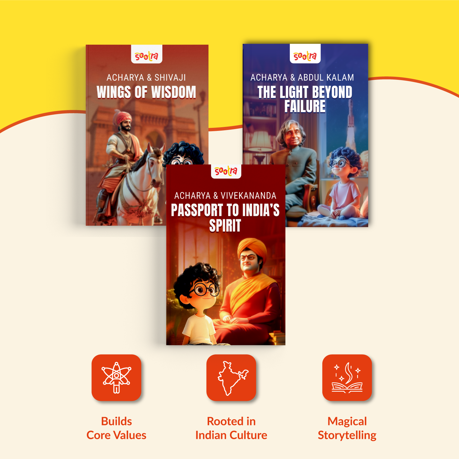 Acharya Abdul Kalam, Shivaji & Swami Vivekanand Combo (3 Books Set)