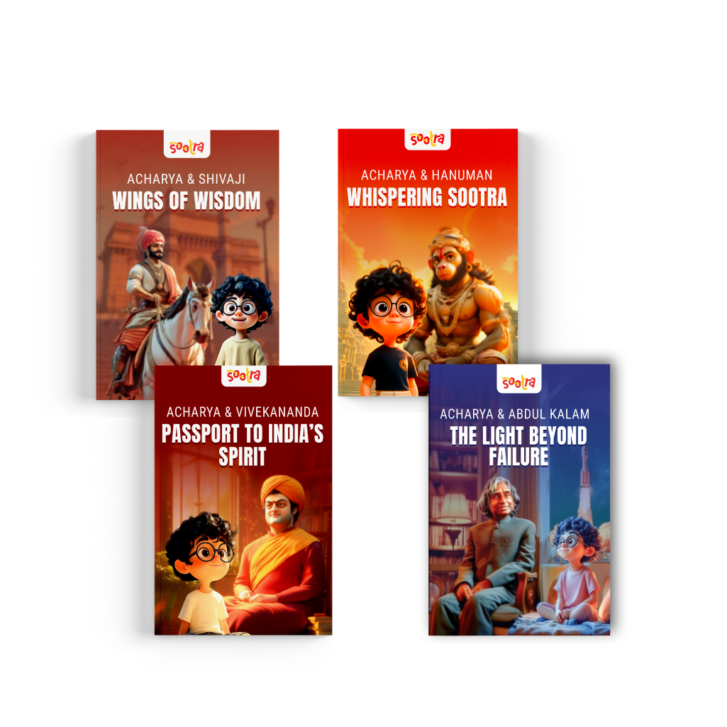 Acharya Vivekanand, Shivaji ,Hanuman & Abdul Kalam Combo (4 Books Set)