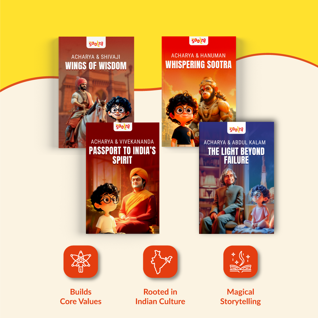 Acharya Vivekanand, Shivaji ,Hanuman & Abdul Kalam Combo (4 Books Set)