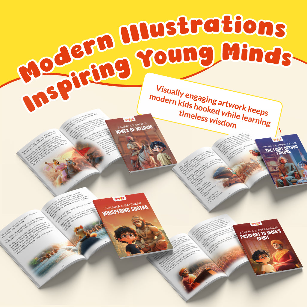 Acharya Vivekanand, Shivaji ,Hanuman & Abdul Kalam Combo (4 Books Set)