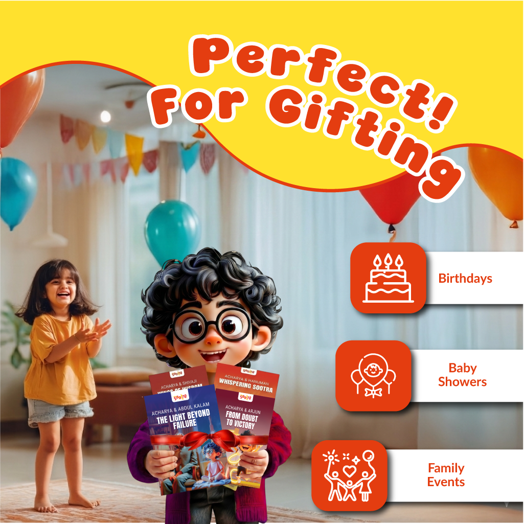 Acharya Vivekanand, Shivaji ,Hanuman & Abdul Kalam Combo (4 Books Set)