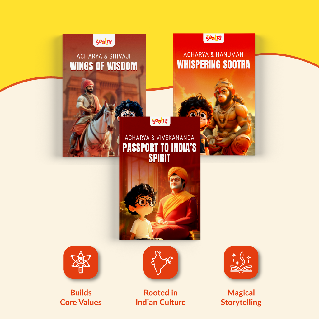 Acharya Vivekanand, Shivaji & Hanuman Combo (3 Books Set)