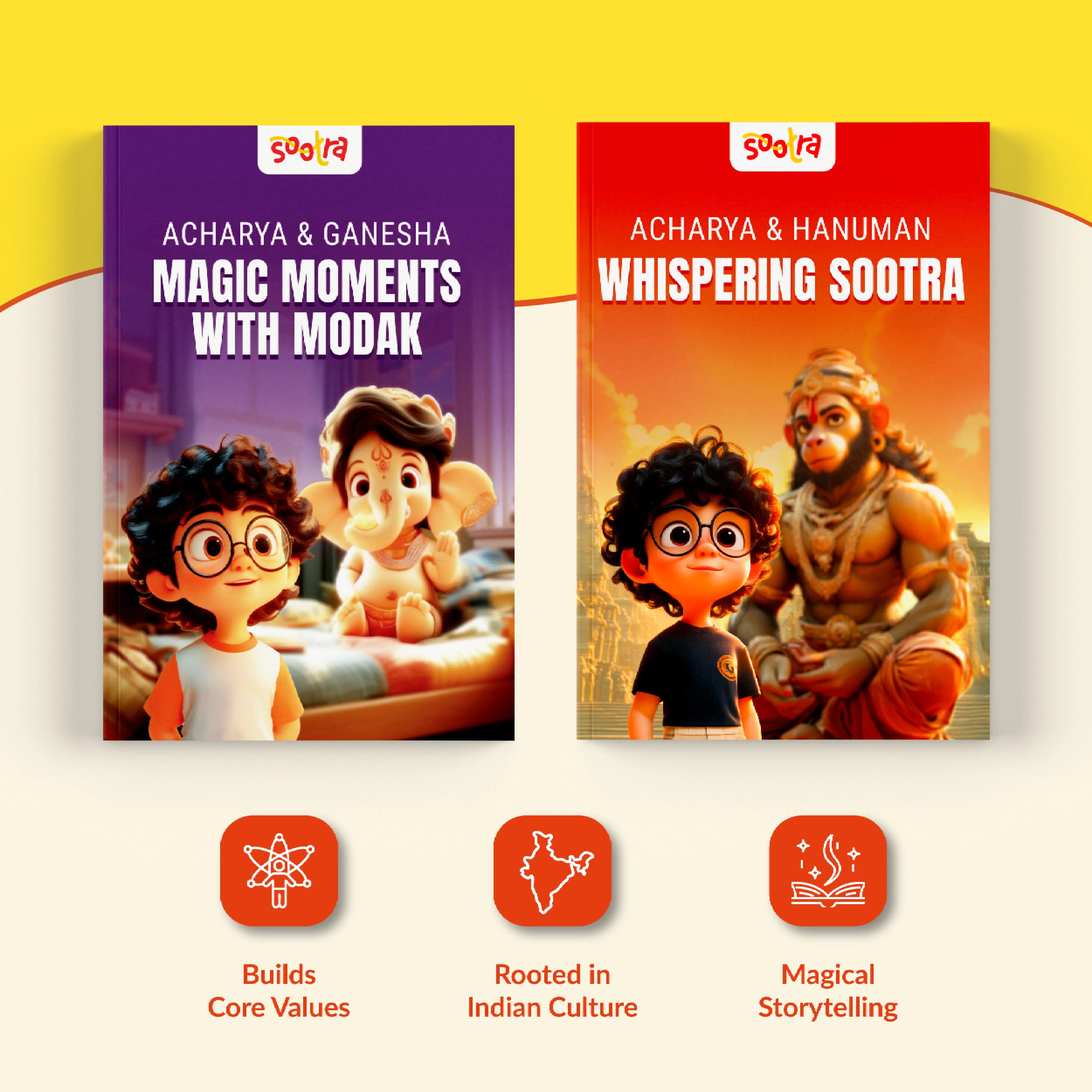Acharya Hanuman & Ganesha Combo (2 Books Set)
