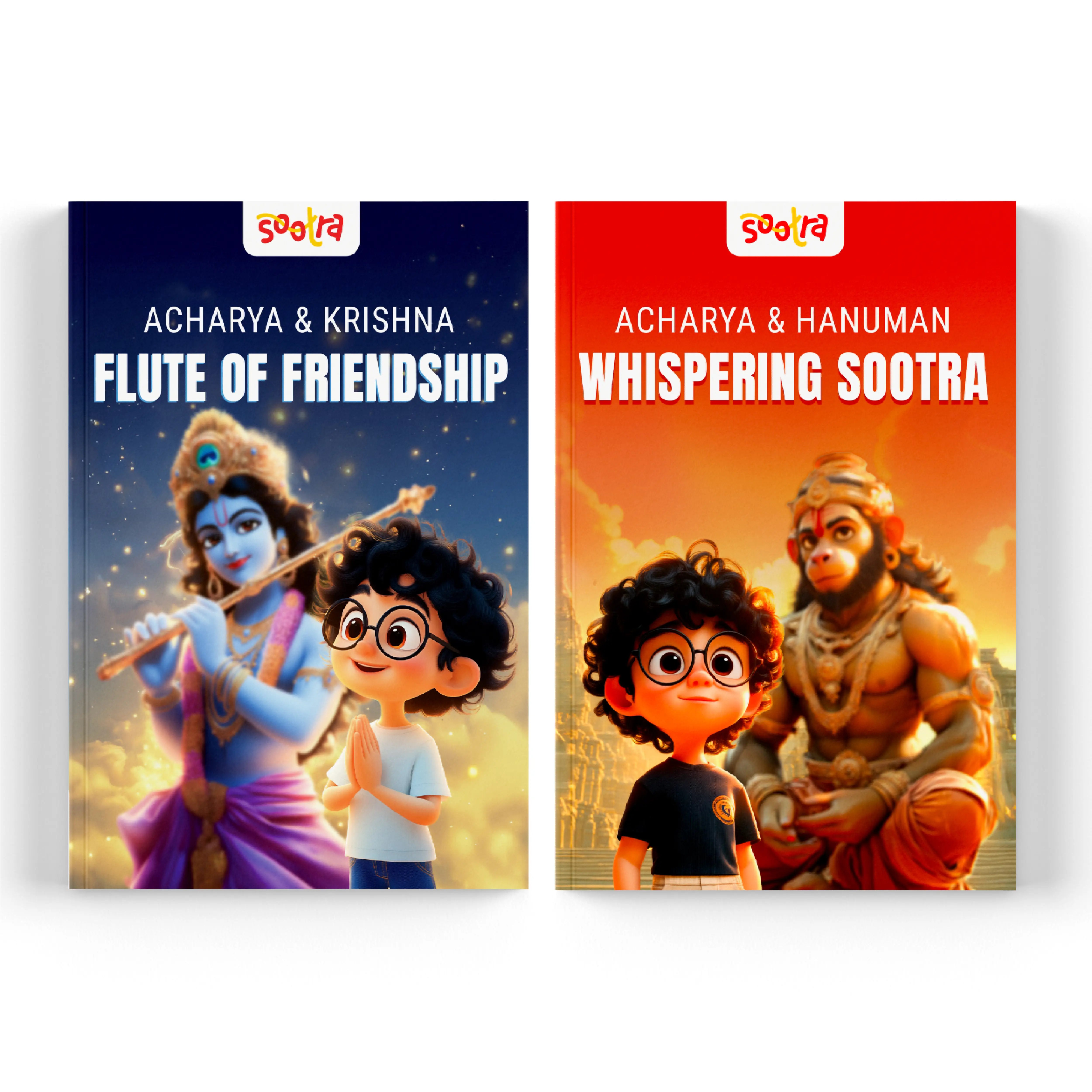 Acharya Hanuman & Krishna Combo (2 Books Set)