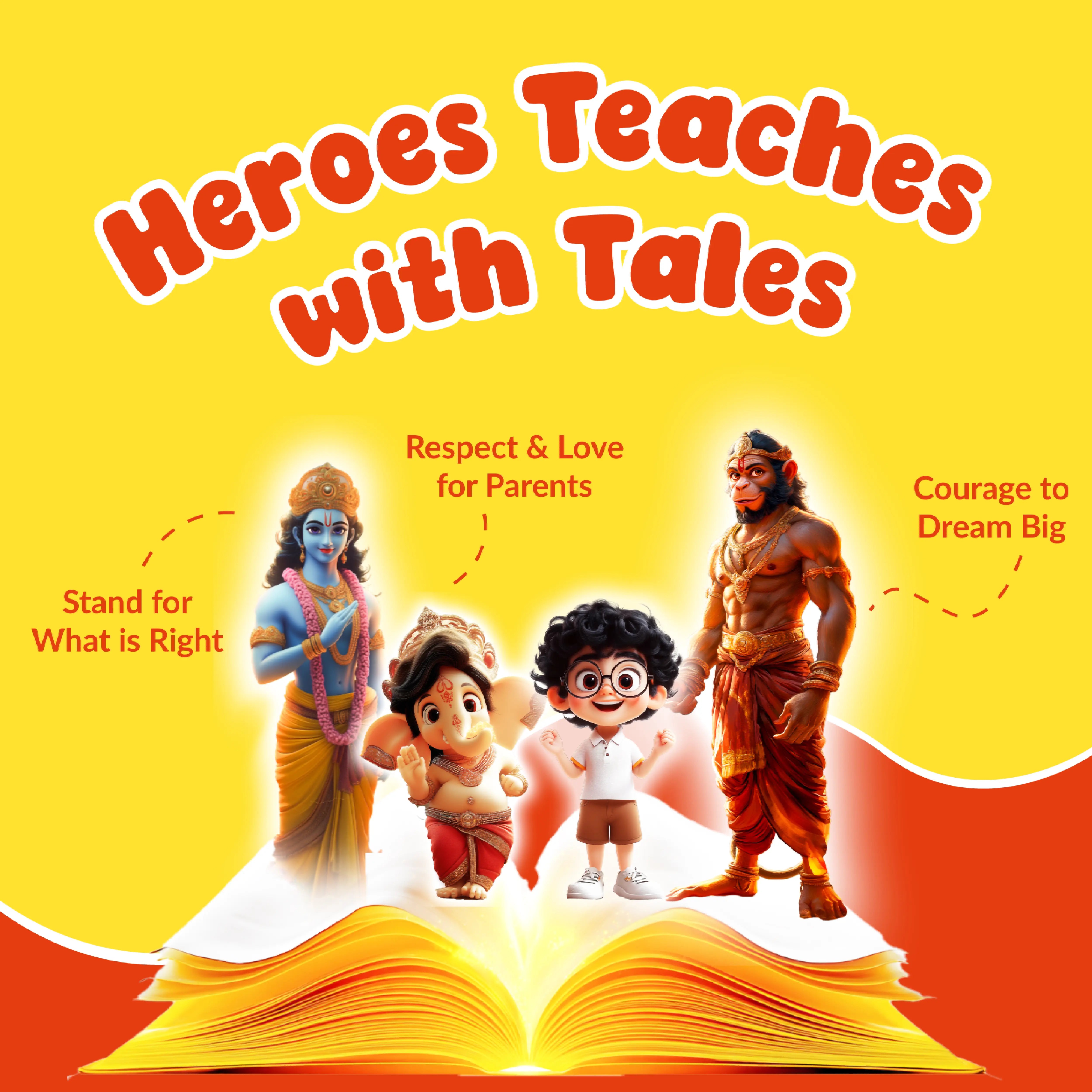 Acharya Hanuman, Krishna & Ganesha Combo (3 Books Set)