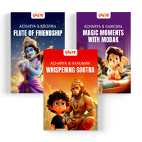 Acharya Hanuman, Krishna & Ganesha Combo (3 Books Set)