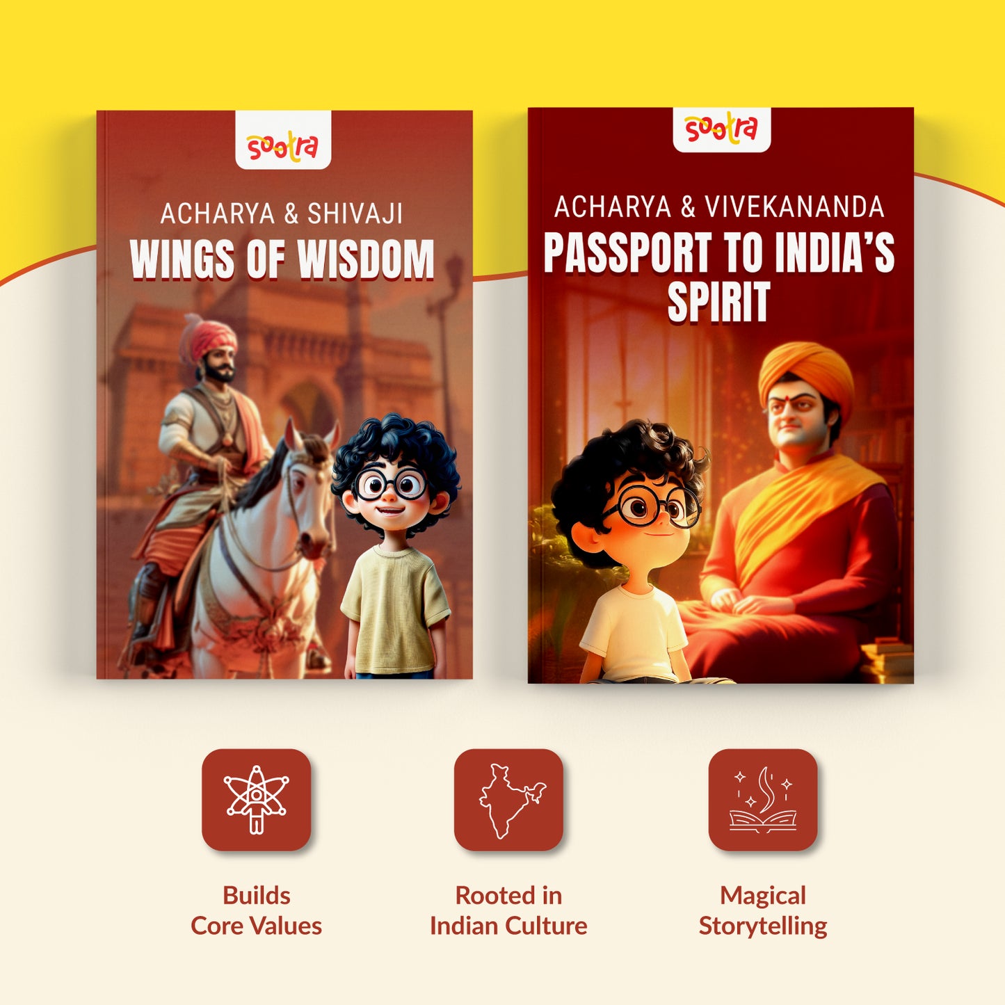 Acharya with Shivaji & Swami Vivekanand Combo